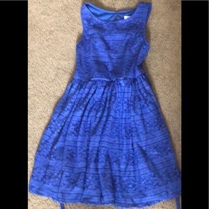 Justice beautiful royal blue dress size 10 girls